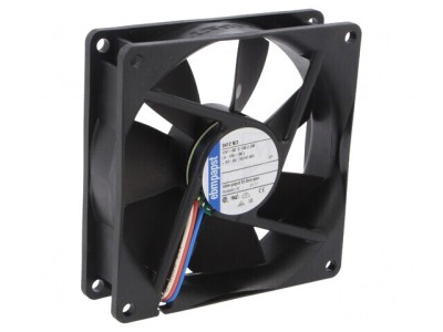 Ventilator axial 12V DC 92x92x25mm 84m3/h 32dBA cu rulment foto