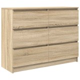 Cumpara ieftin Servanta, stejar sonoma, 100x35x76 cm, lemn prelucrat