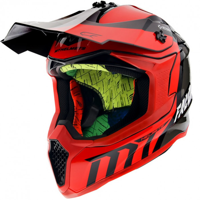 Casca Enduro MX MT Falcon Warrior C5 Red