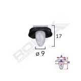 CLIPS FIXARE ELEMENTE EXTERIOARE PENTRU CITROEN/PEUGEOT/FIAT 9X17MM - ALB SET 10 BUC 62107