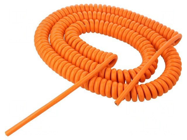 Cablu Spiralat Neecranat PUR Portocaliu 2x1,5mm2