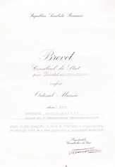AMS# - BREVET ORDINUL MUNCII CL. III, 1967
