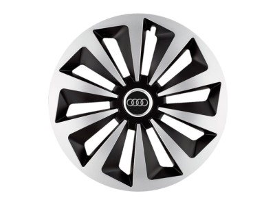 Set 4 capace roti Fox Gri-Negru R14 pentru gama auto Audi foto