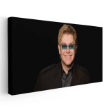 Tablou afis Elton John cantaret 2396 Tablou canvas pe panza CU RAMA 30x60 cm