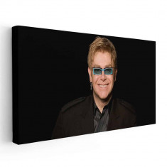 Tablou afis Elton John cantaret 2396 Tablou canvas pe panza CU RAMA 60x120 cm