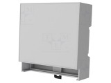 Carcasă pentru șină DIN gri 90x87.7x32mm
