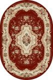 Covor Clasic, Lotos 570, Grena, Oval, Diverse Dimensiuni, 1800 gr/mp - 100x200 cm