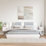 vidaXL Dulapuri de perete, 2 buc., alb, 31,5x30x30 cm, lemn masiv pin 818358