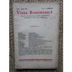 VIATA ROMANEASCA 1938 ANUL XXX FEBRUARIE NR 2