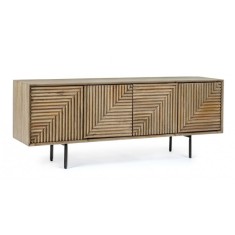Comoda TV 4 usi lemn mango Darsey 140x32.5x53 cm