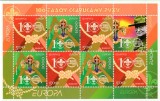 Belarus 2007 - Europa CEPT , Cercetasi, carnet 4 serii, dantelate, MNH, Mi.MH 15