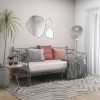 VidaXL Cadru pat canapea extensibilă, gri, 90x200 cm, metal 324766