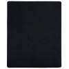 Cearsaf de pat cu elastic, 2 buc., negru, 180x200 cm, bumbac
