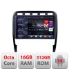 Navigatie Porsche Cayenne 2002-2011 Edotec Kit-443 8 core QLED 2K 16+512 360 Android Waze USB Navigatie Internet Youtube Radio CarStore Technology