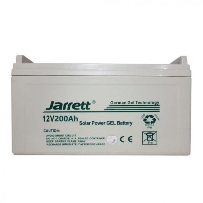 Acumulator solar baterie Jarrett High Tech pe gel,12V 200Ah
