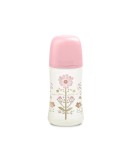 Biberon 270 ml tetină fiziologică sx pro cu debit mediu roz gold premium, Suavinex