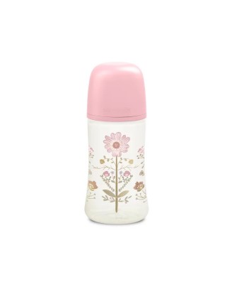 Biberon 270 ml tetină fiziologică sx pro cu debit mediu roz gold premium foto