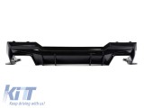Difuzor de tuning potrivit pentru bara M din spate a BMW Seria 4 G22 coupe dupa 2020, lac negru Performance AutoTuning