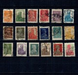 URSS 1925/1927 - Uzuale, personaje, serie stampilata incompleta
