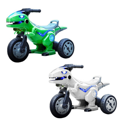 Motocicleta dinozaur cu acumulator, 2 motoare, 12V, 5A foto