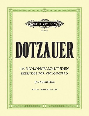 113 Exercises for Violoncello, Book 3: Nos. 63-85 foto