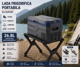 Cumpara ieftin Set Camping - Lada Frigorifica Portabila SMART 26.8L + Suport Pliabil Reglabil din Aluminiu 60kg
