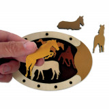 Puzzle din lemn - Constantin&rsquo;s - Wild Horses | Recent Toys