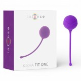 Bilă kegel INTENSE Kisha Fit One, din silicon medical, fără ftalați, culoare mov, dimensiuni 4 x 13 cm