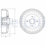 DELPHI BFR768 Tambur frana