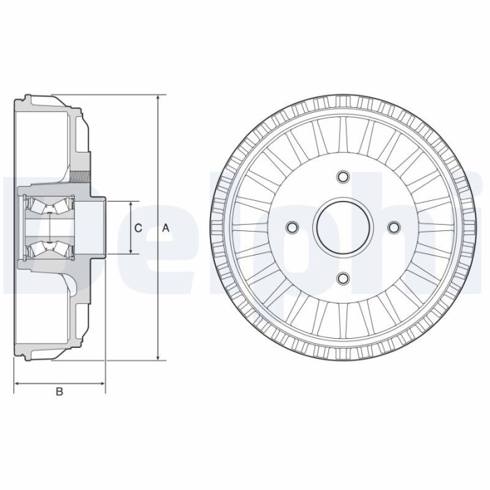 DELPHI BFR768 Tambur frana
