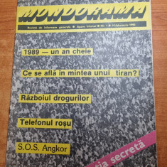 revista mondorama 14 februarie 1990- anul 1,nr. 1- prima aparitie