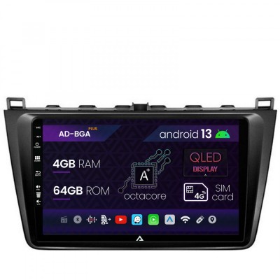 Navigatie Mazda 6 (2008-2013), Android 13, A-Octacore 4GB RAM + 64GB ROM, 9 Inch - AD-BGA9004+AD-BGRKIT328 foto