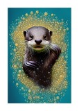 Cumpara ieftin Sticker decorativ, Foca, Maro, 85 cm, 6222ST