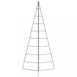 Cumpara ieftin Brad de Craciun din metal pentru decor, negru, 210 cm