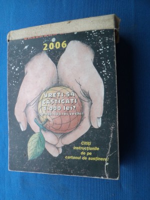 CALENDAR 2006 / TIP CARTE foto