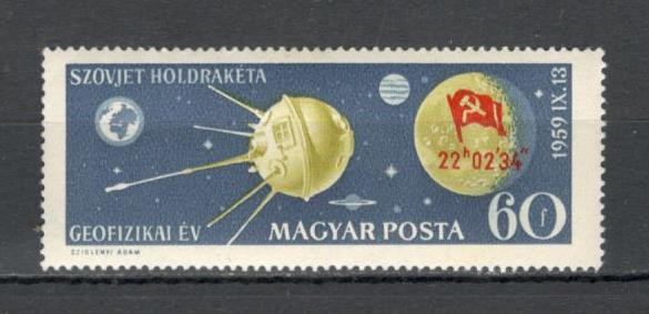 Ungaria.1959 Cosmonautica:Sonda Luna 2-supr. SU.147