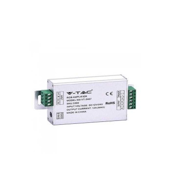 Amplificator banda LED RGB 12/24VDC 12A 3 canale x4A V-TAC foto