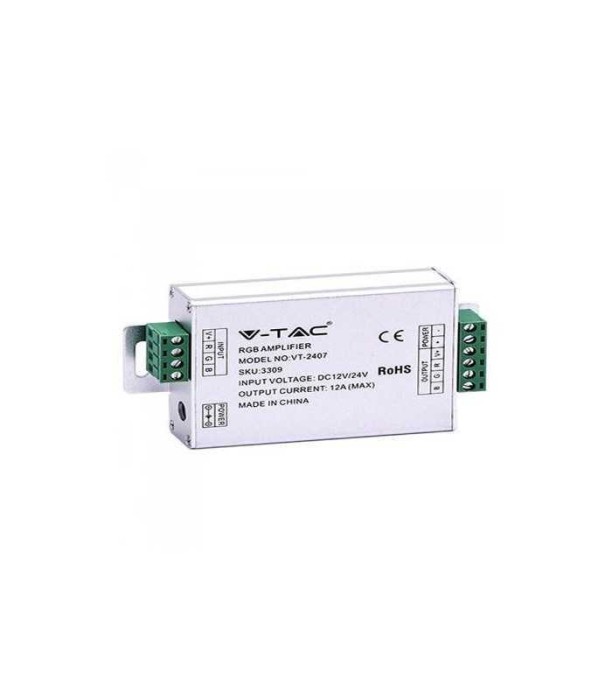 Amplificator banda LED RGB 12/24VDC 12A 3 canale x4A V-TAC
