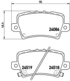 BREMBO P 28 038 PRIME LINE set placute frana,frana disc