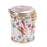 Borcan Metal Decorer Inchidere Ermetica 11.5x9x12 cm Multicolor Stil Boem Casa Cutii Depozitare