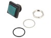Comutator Apasare KNITTER-SWITCH DPW 1 BG D1P G, SPST-NC, IP67, Buton Verde Patrat, Poliamida