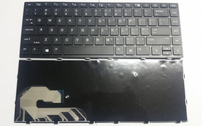 Tastatura laptop noua HP Elitebook 840 G5 Black Frame Black US foto