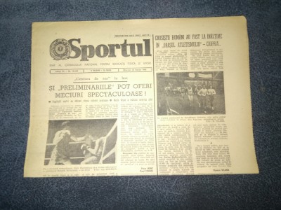 ZIARUL SPORTUL 14 MARTIE 1984 ETAPA foto