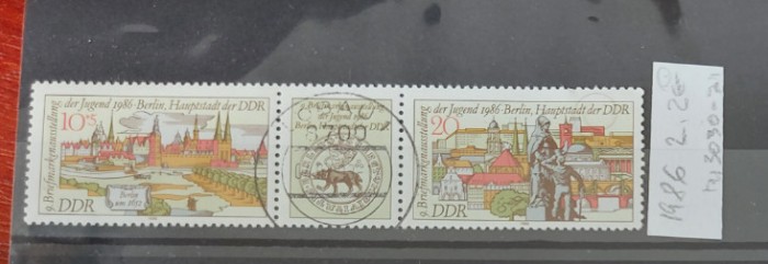 TS21 - Timbre serie DDR 1986 Mi3030-31
