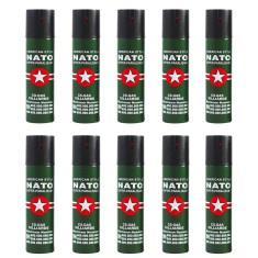 Set 10 sprayuri autoaparare NATO, propulsie jet, 60 ml