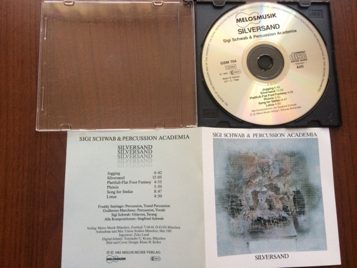 sigi schwab percussion academia silversand cd disc free jazz contemporary 1985