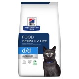 Cumpara ieftin Hill's Prescription Diet Feline D/D Rata &amp; Mazare 1.5 kg, Hrana Terapeutica Alergii Alimentare Pisici