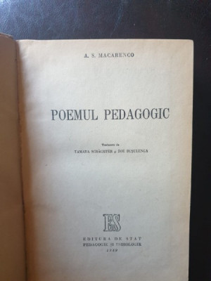 A. S. Macarenco - Poemul Pedagogic foto