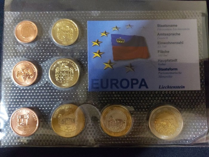 Set Euro - Probe - Liechtenstein 2004