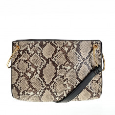 Geanta crossbody din piele ecologica cu model animal print